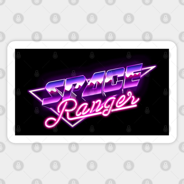 Space Ranger - simple 80s Sticker by spaceranger